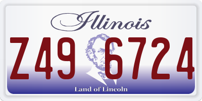IL license plate Z496724
