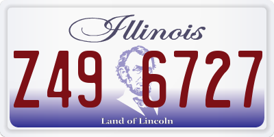 IL license plate Z496727