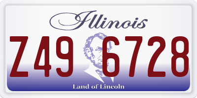 IL license plate Z496728