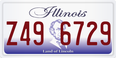 IL license plate Z496729