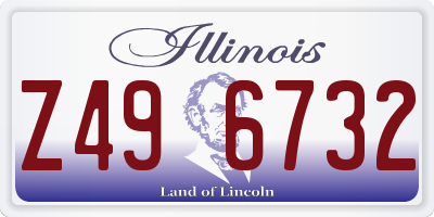 IL license plate Z496732