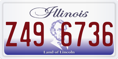 IL license plate Z496736
