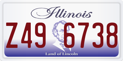IL license plate Z496738