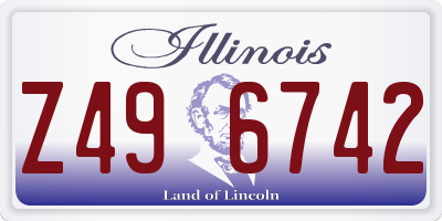 IL license plate Z496742