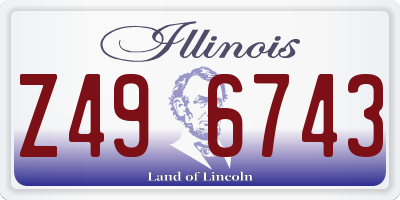 IL license plate Z496743