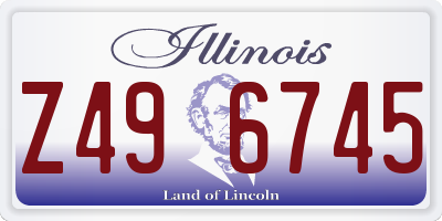 IL license plate Z496745