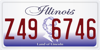 IL license plate Z496746