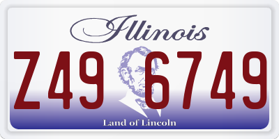 IL license plate Z496749