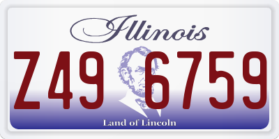 IL license plate Z496759