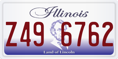 IL license plate Z496762