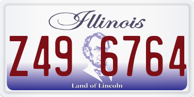 IL license plate Z496764