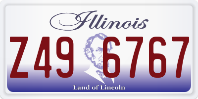 IL license plate Z496767