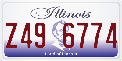 IL license plate Z496774