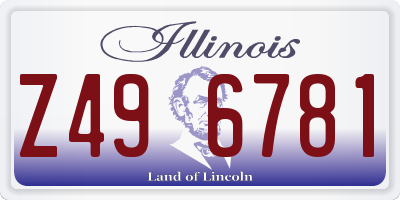 IL license plate Z496781