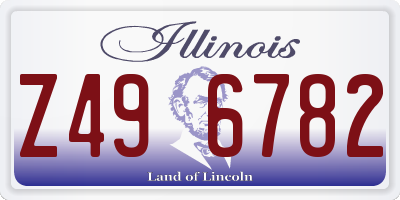 IL license plate Z496782