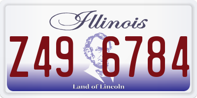 IL license plate Z496784