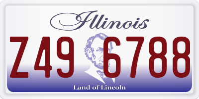 IL license plate Z496788