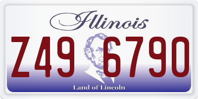 IL license plate Z496790