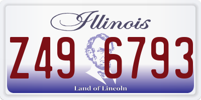 IL license plate Z496793