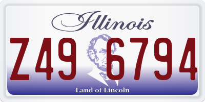 IL license plate Z496794