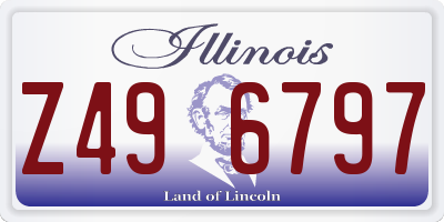 IL license plate Z496797
