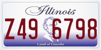 IL license plate Z496798