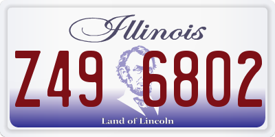 IL license plate Z496802