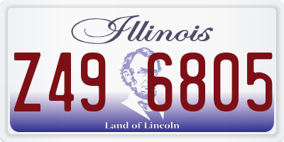 IL license plate Z496805