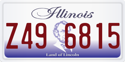 IL license plate Z496815