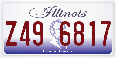 IL license plate Z496817