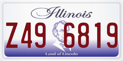IL license plate Z496819