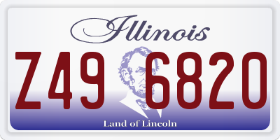 IL license plate Z496820