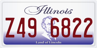 IL license plate Z496822