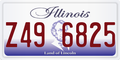 IL license plate Z496825