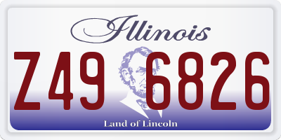 IL license plate Z496826