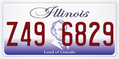 IL license plate Z496829