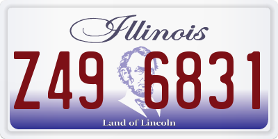 IL license plate Z496831