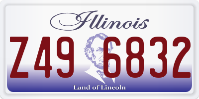 IL license plate Z496832