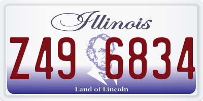 IL license plate Z496834