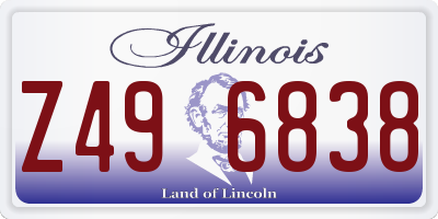 IL license plate Z496838