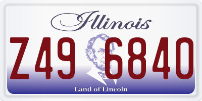 IL license plate Z496840