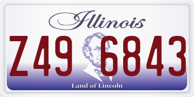 IL license plate Z496843