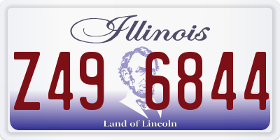 IL license plate Z496844