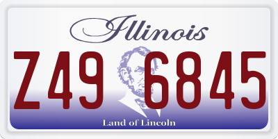IL license plate Z496845