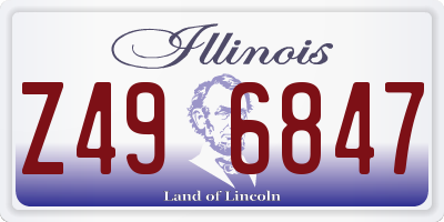 IL license plate Z496847