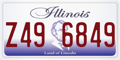 IL license plate Z496849
