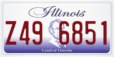 IL license plate Z496851