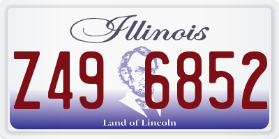 IL license plate Z496852