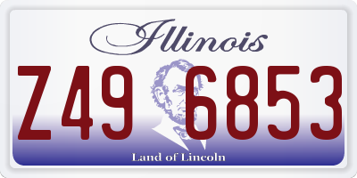 IL license plate Z496853