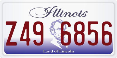 IL license plate Z496856
